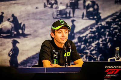 Valentino Rossi bei der Medienrunde in Monza