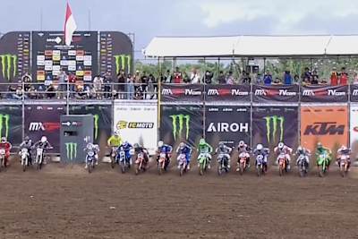 Der Start ins MXGP Qualifikationsrennen in Lombok