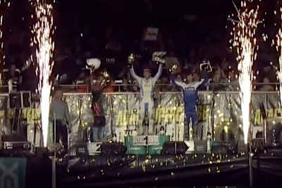 Das SX2-Podium am Samstag in Dortmund