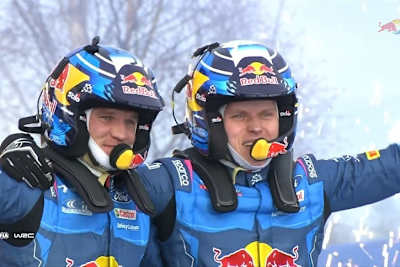 Die Sieger Martin Järveoja und Ott Tänak