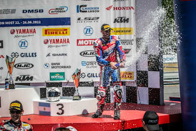 Tati Mercado wurde im ersten IDM-Lauf in Most Dritter