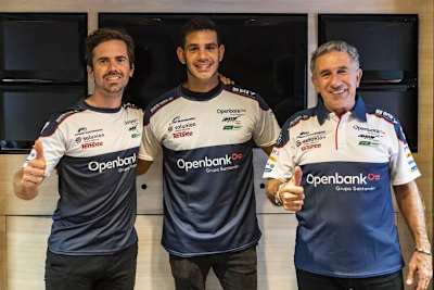 Sportdirektor Nico terol, Jordi Torres und Teamchef Jorge Martinez «Aspar»