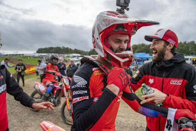 Sergio Perez, Tim Gajser, Max Verstappen, Marc Márquez und Yuki Tsunoda hatten sichtlich Spaß