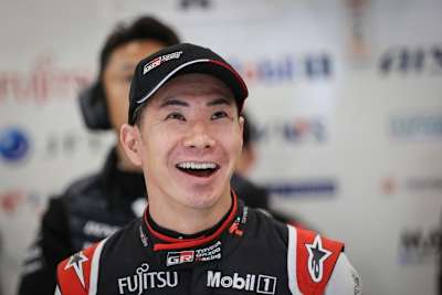 Kamui Kobayashi in der Toyota-Box