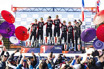 Das reine Toyota-Podium