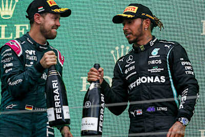 Sebastian Vettel und Lewis Hamilton