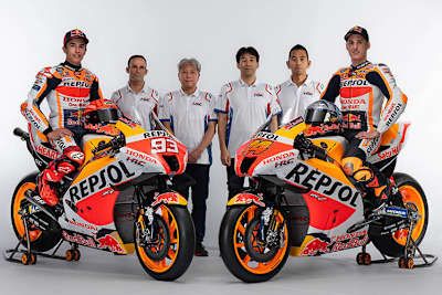 Repsol-Honda-Teamvorstellung 2022: Márquez, Puig, Wakabayashi, Kuwata, Yokoyama und Pol Espargaró
