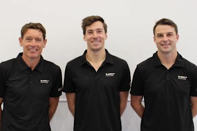 Fahren den Cadillac in der WEC: (v.li.) Richard Westbrook, Alex Lynn und Earl Bamber