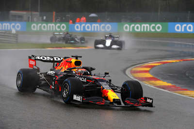 Max Verstappen in Spa-Francorchamps 2021