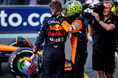 Max Verstappen und Lando Norris
