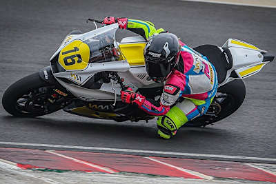 Lucy Michel gelang am ersten Testtag in Cremona eine flotte Rundenzeit