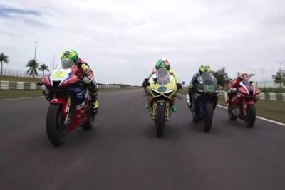 Proberitt in Goiania mit Morbidelli, Granado, Moreira und Marini