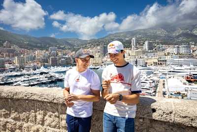 Die Red Bull-Junioren Isack Hadjar and Pepe Marti