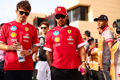 Charles Leclerc und Lewis Hamilton
