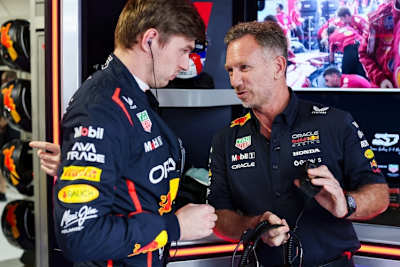 Max Verstappen und Christian Horner in Miami