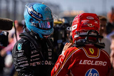 George Russell und Charles Leclerc