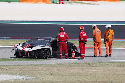 Das Wrack nach dem Aprall von Georgi Donchev