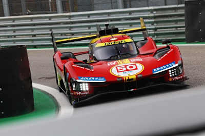 Der Ferrari 499P beim Rennen in Interlagos