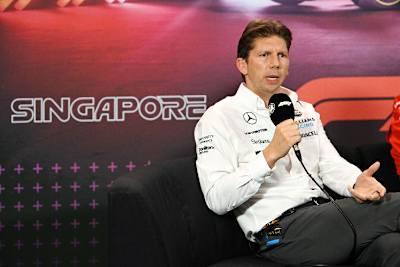 Williams-Teamchef James Vowles bei der Teamchef-Pressekonferenz in Singapur