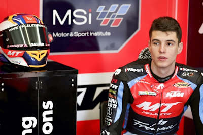 Ivan Ortola. Erster Mann beim ersten offiziellen Training der Saison