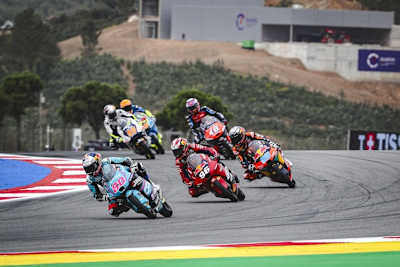 Noch führt David Alonso. Im Ziel liegt der Kolumbianer an vierter Stelle hinter Holgado, Rueda und Ortola