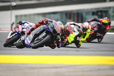 Zornig unterwegs. Im Grand Prix Rennen konnte Fabio Quartararo als siebter auch Ducati- und Aprilia-Piloten hinter sich lassen