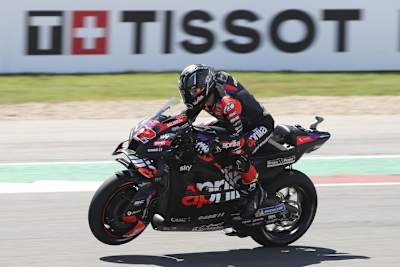 Genuss und Speed. Maverick Viñales ist begeistert von seinem Arbeitsgerät