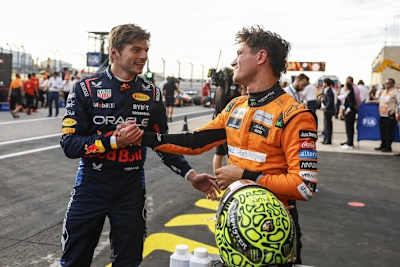 Max Verstappen und Lando Norris