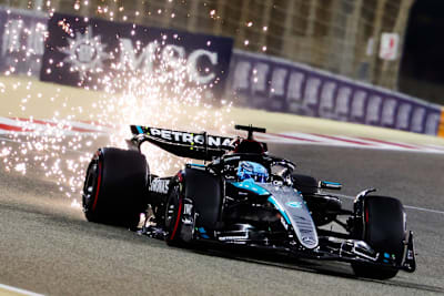 George Russell im Mercedes