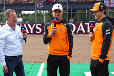 Martin Brundle, Lando Norris, Oscar Piastri