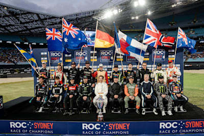 Die Fahrer beim Race of Champions 2025