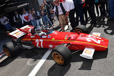 Francorchamps 2018: Jacky Ickx im Ferrari von Paolo Barilla