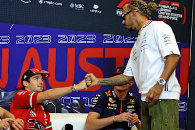 Charles Leclerc und Lewis Hamilton 2023 in Texas