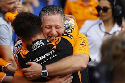 Zak Brown und Lando Norris
