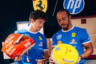 Charles Leclerc und Lewis Hamilton