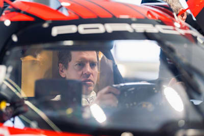 Sebastian Vettel im Langstrecken-Porsche