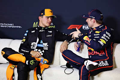 Lando Norris und Max Verstappen