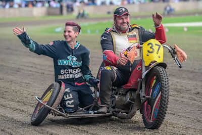 Ein Bild aus glücklichen Zeiten: Oliver Möller und Sindy Virágos