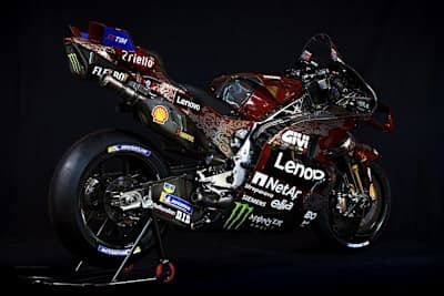 Ein Kunstwerk: Die Ducati Desmosedici GP25 mit der Speziallackierung