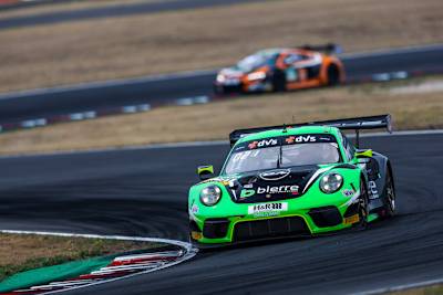  Bei einem Gaststart auf dem Lausitzring, startete Adrien de Leener 2022 letztmalig im ADAC GT Masters