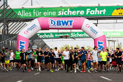 Viele Teilnehmer nahmen am BWT World Water Run teil