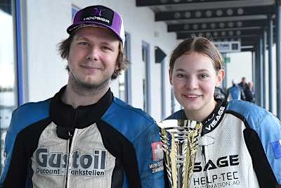 Der Schweizer Lukas Wyssen und seine französische Beifahrerin Ema Salmon