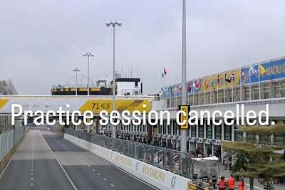 Das Training zum Macau Motorcycle GP wurde auch am Freitag abgesagt