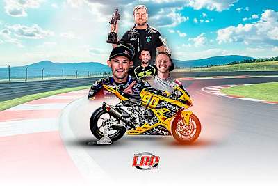 Das Team von LRP Poland mit dem 29-fachen TT-Sieger Michael Dunlop