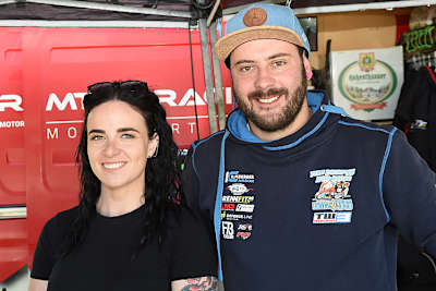 David Datzer (re.) mit Kristýna Jakesch, die er dieses Jahr unter seine Fittiche genommen hat