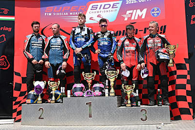 Am Sonntag gab es dasselbe Bild auf dem Podium wie am Tag davor