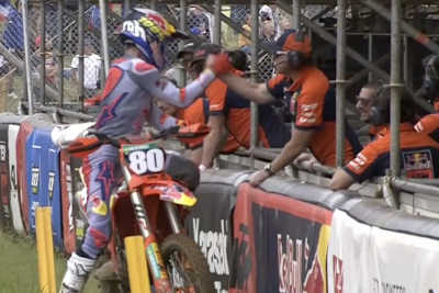 Andrea Adamo gewann das Qualifikationsrennen in Ernée