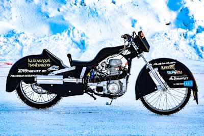 Optisch gewöhnungsbedürftig: Das Bike von Aki Ala-Riihimäki