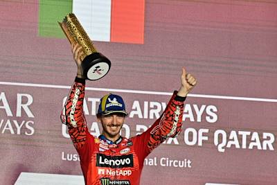 Applaus für Franceso Bagnaia. Sein Rennen war eine Gala-Vorstellung