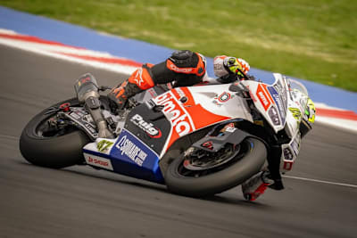 Axel Bassani zeigte beim Misano-Test eine starke Leistung